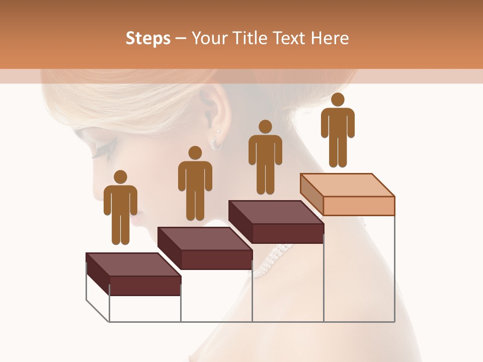 Fashion Caucasian Model PowerPoint Template