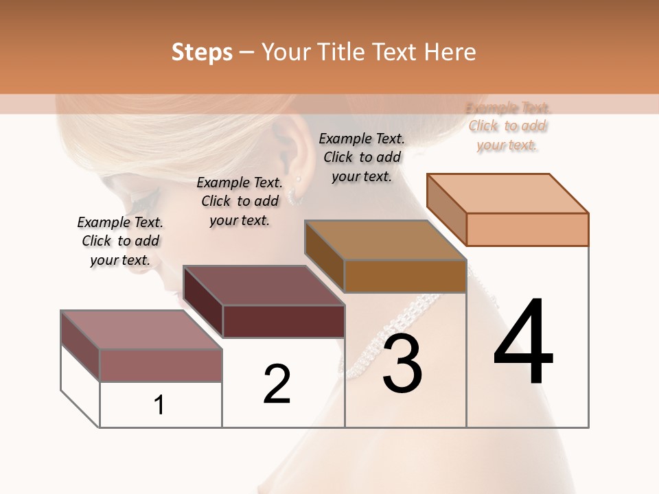 Fashion Caucasian Model PowerPoint Template