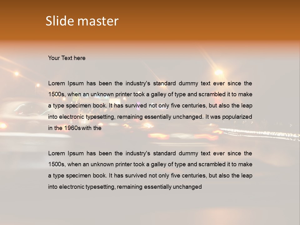 Speedy Automobile Curve PowerPoint Template