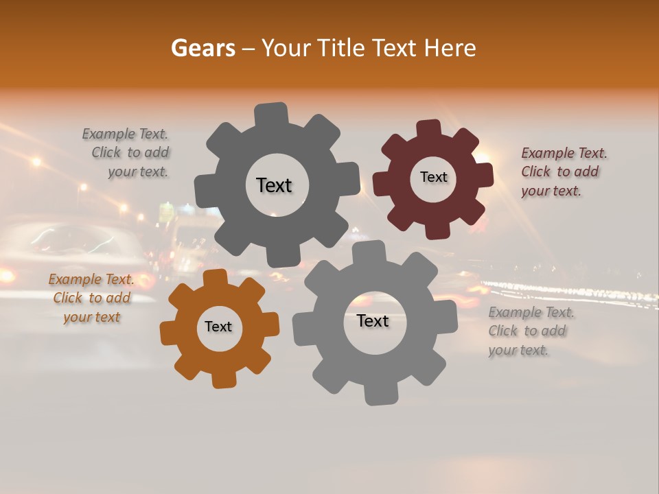 Speedy Automobile Curve PowerPoint Template