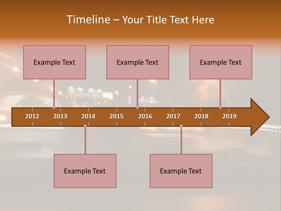 Speedy Automobile Curve PowerPoint Template