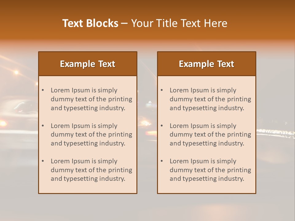 Speedy Automobile Curve PowerPoint Template