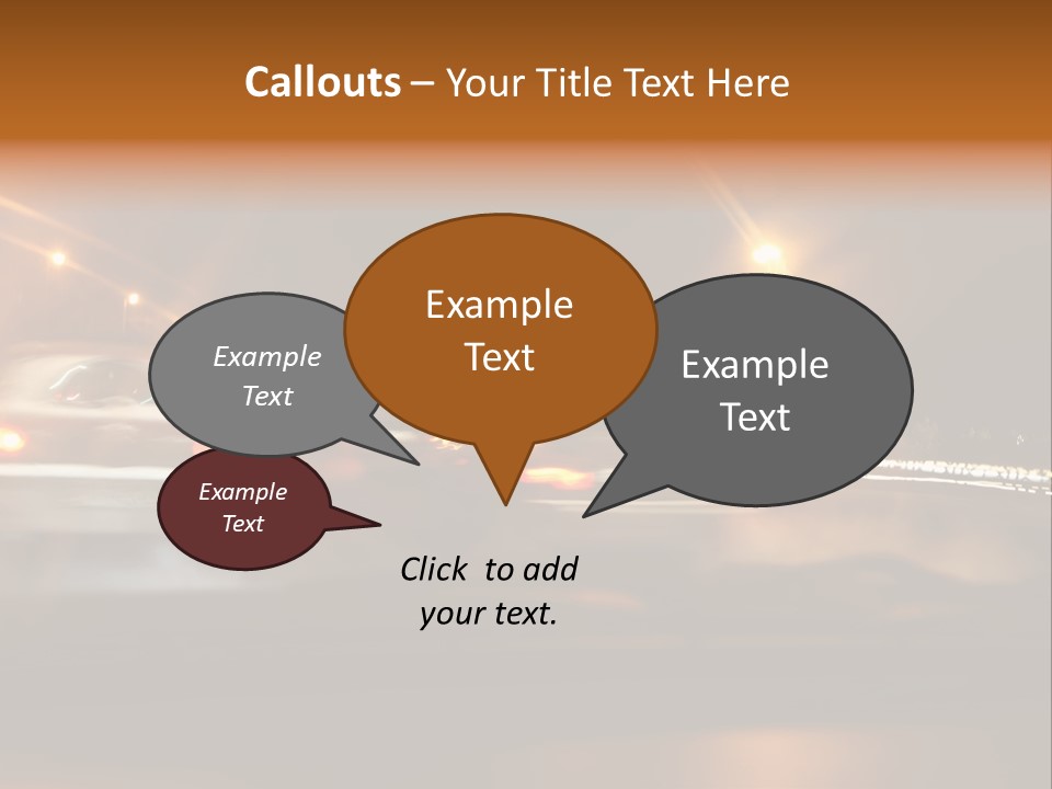 Speedy Automobile Curve PowerPoint Template