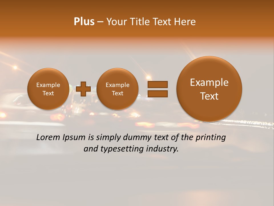 Speedy Automobile Curve PowerPoint Template