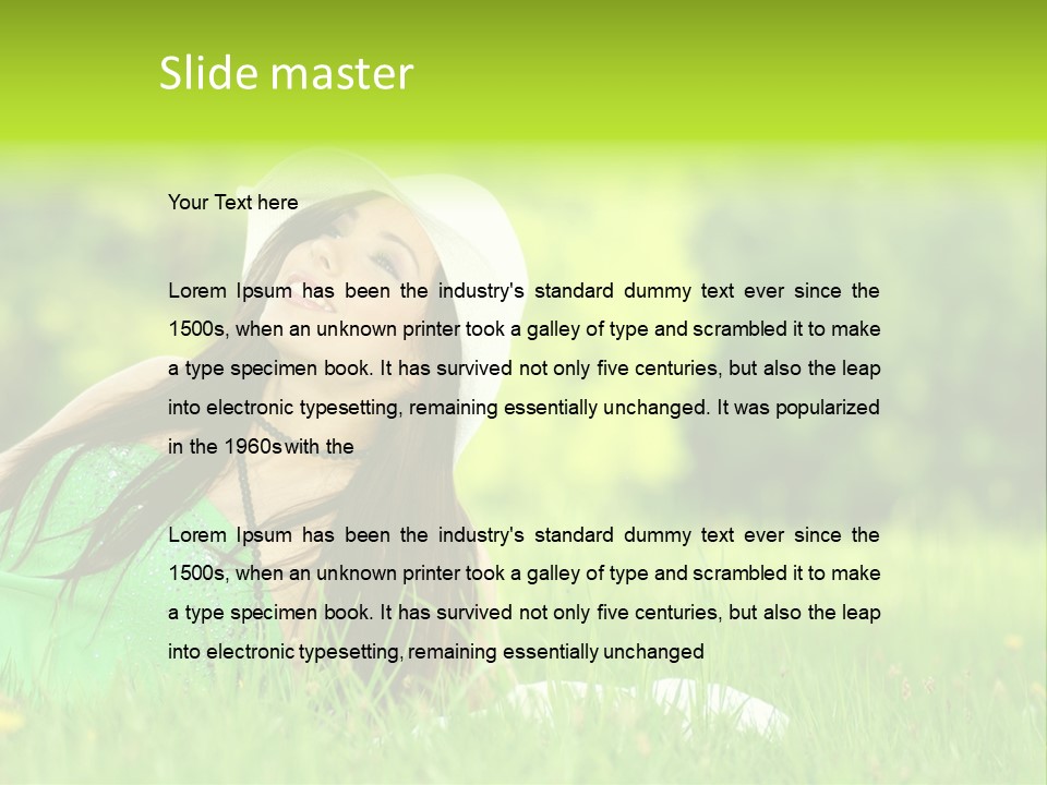 Expression Human Skin PowerPoint Template