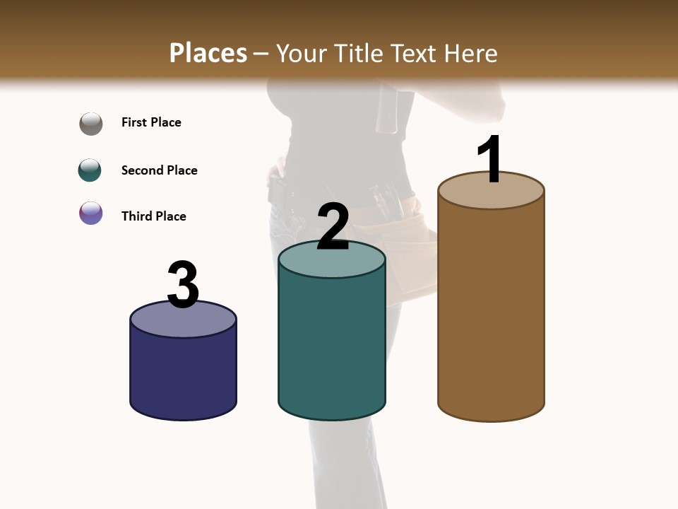 Girl Yellow Laborer PowerPoint Template