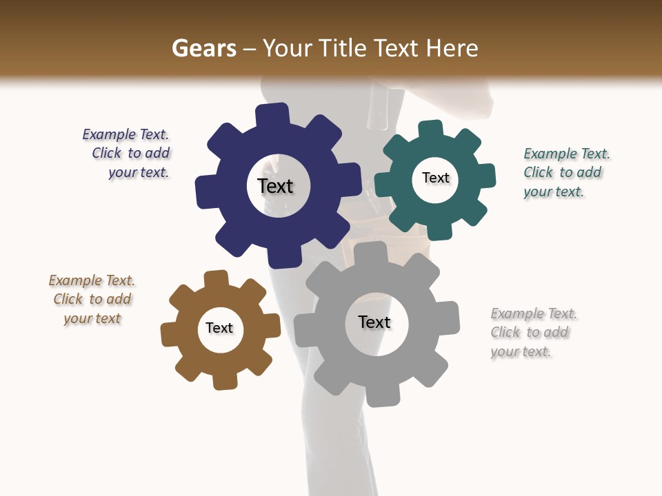 Girl Yellow Laborer PowerPoint Template