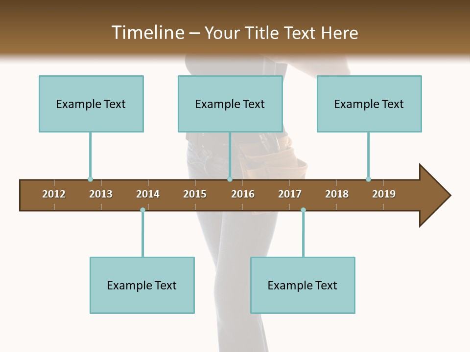 Girl Yellow Laborer PowerPoint Template