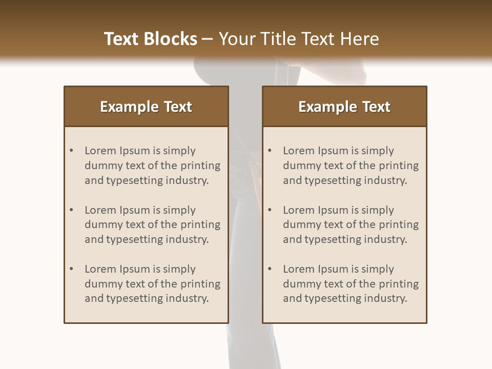 Girl Yellow Laborer PowerPoint Template