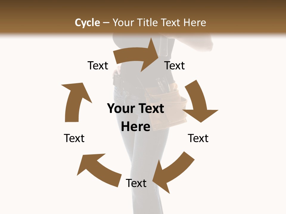 Girl Yellow Laborer PowerPoint Template