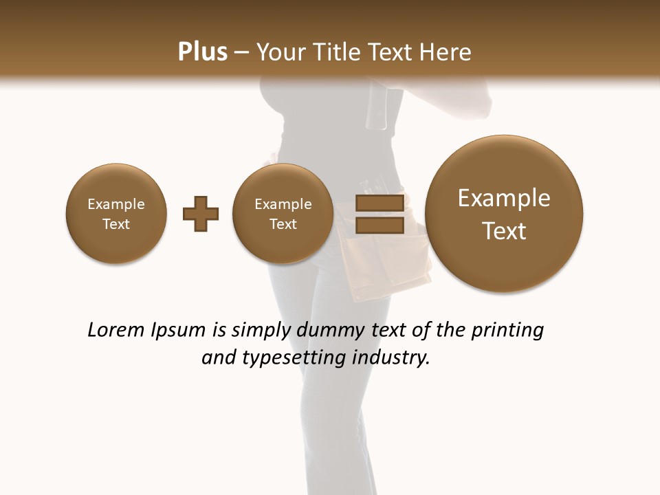 Girl Yellow Laborer PowerPoint Template