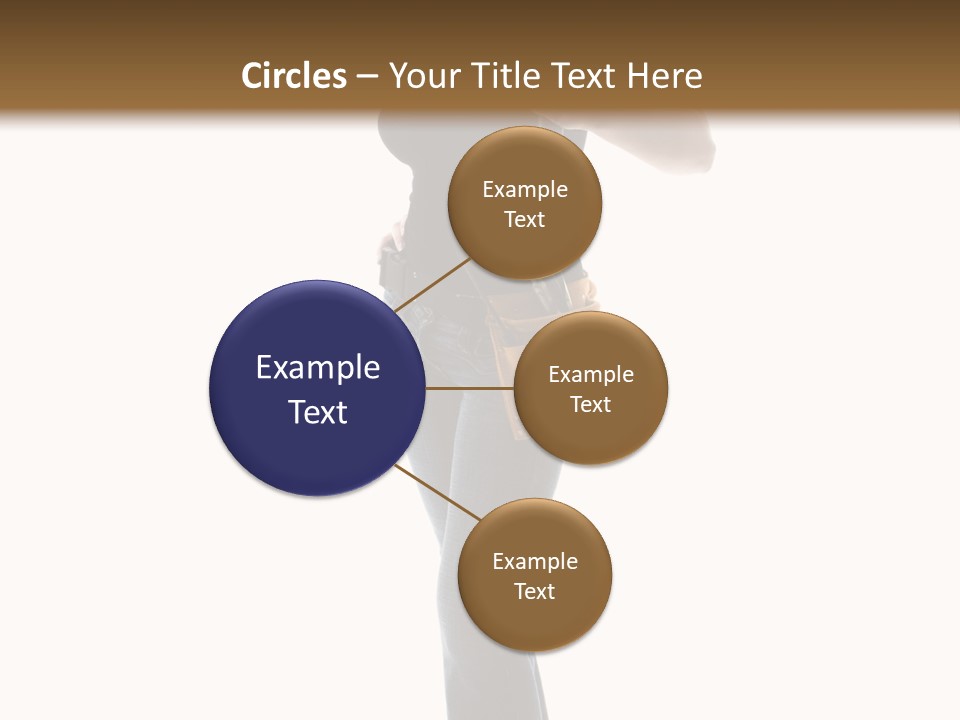 Girl Yellow Laborer PowerPoint Template