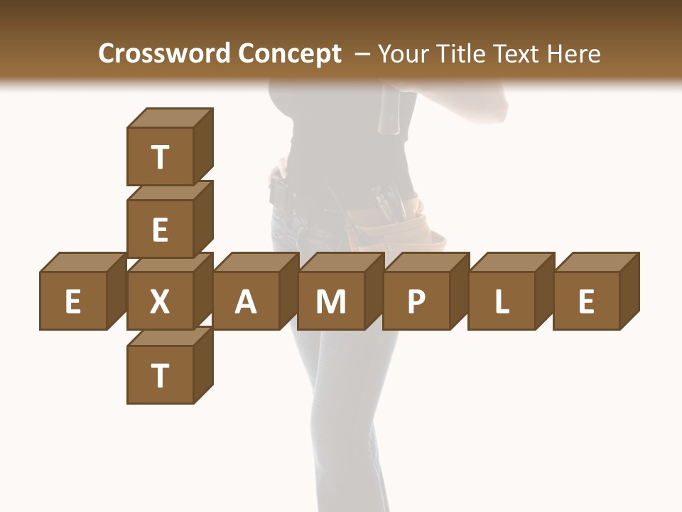 Girl Yellow Laborer PowerPoint Template