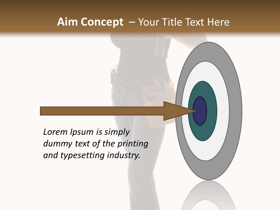 Girl Yellow Laborer PowerPoint Template