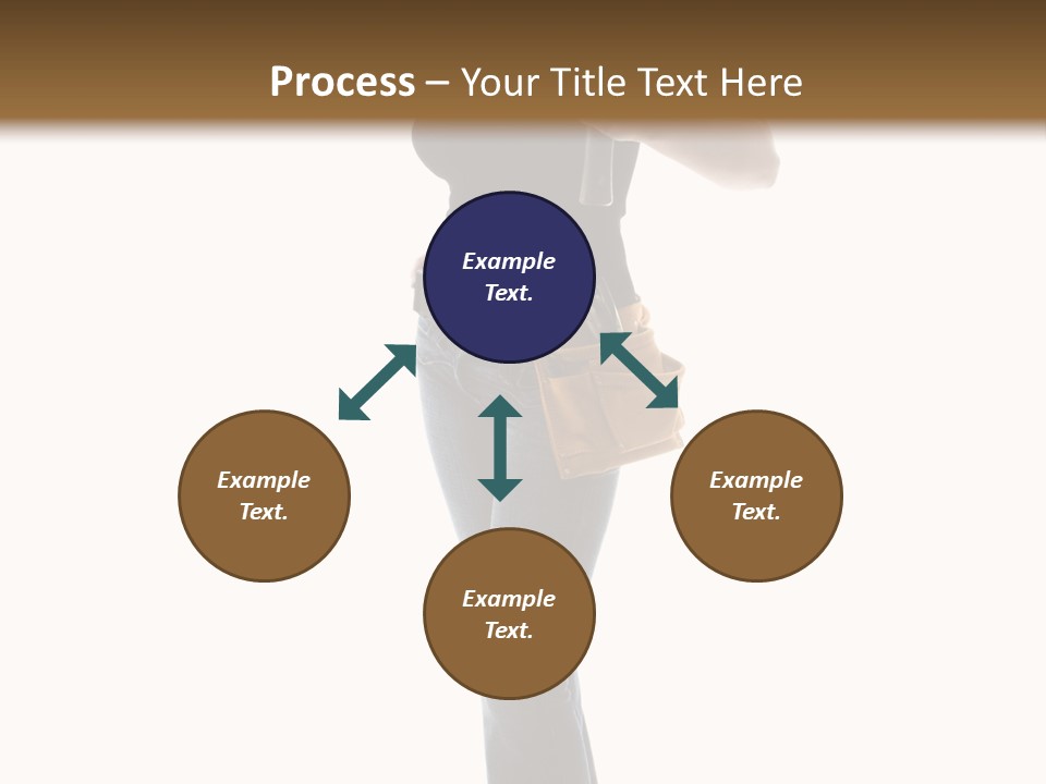 Girl Yellow Laborer PowerPoint Template