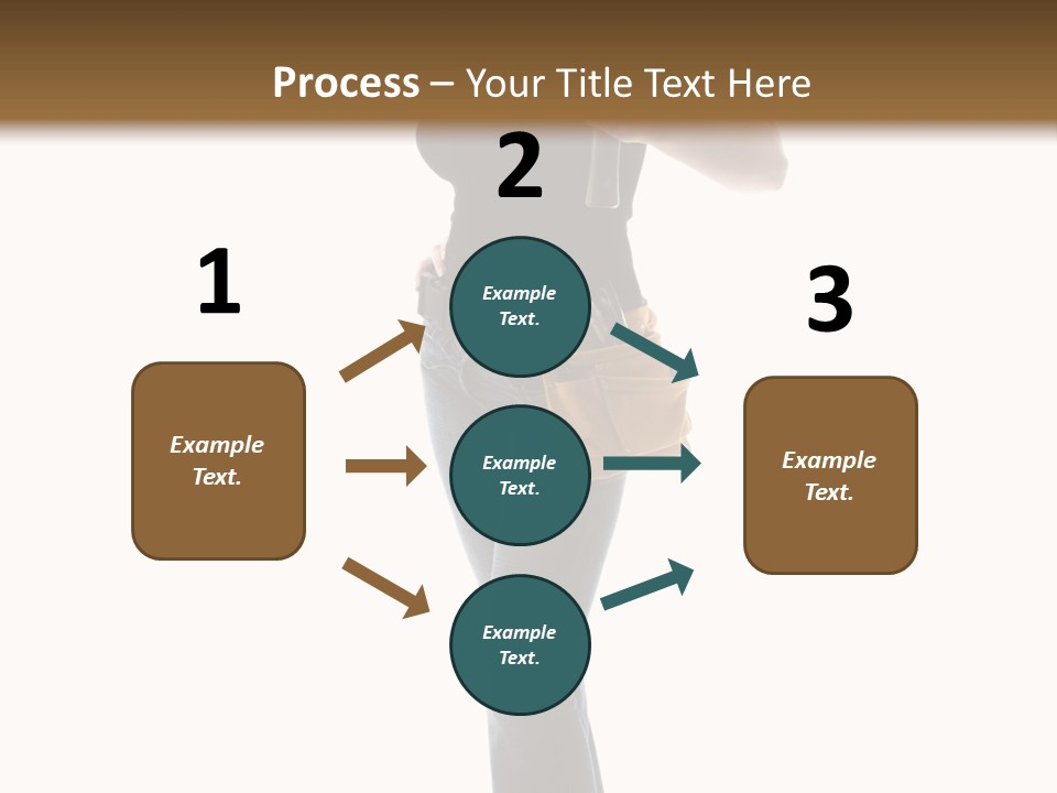 Girl Yellow Laborer PowerPoint Template