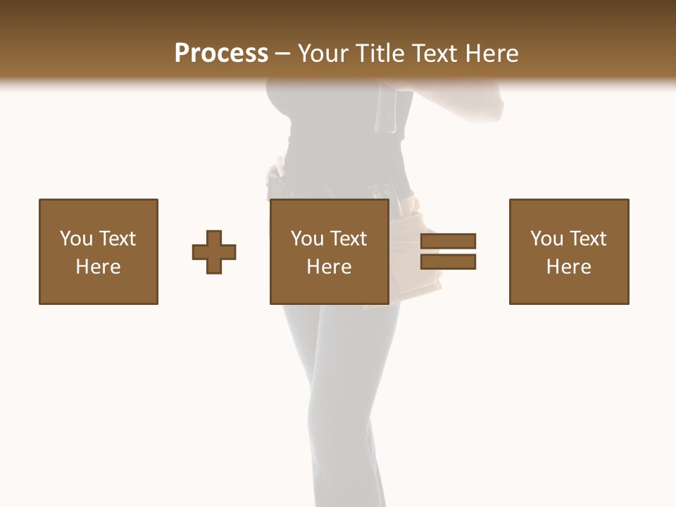 Girl Yellow Laborer PowerPoint Template