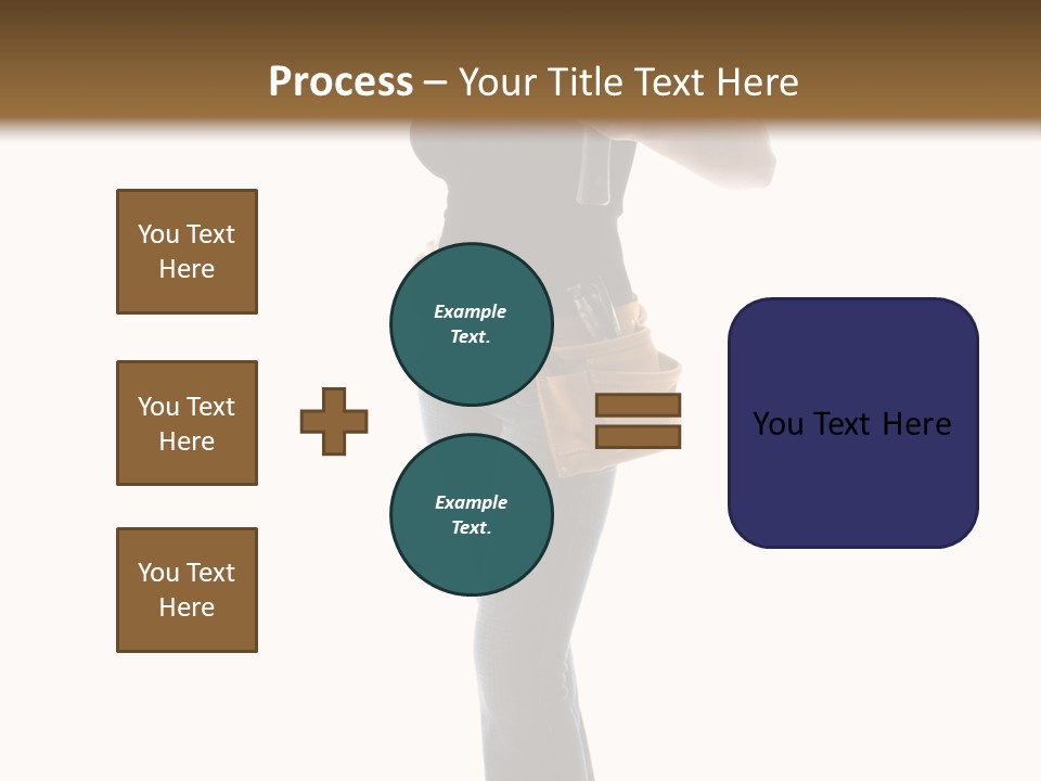 Girl Yellow Laborer PowerPoint Template