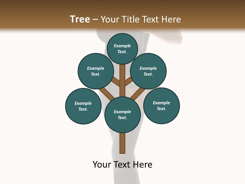 Girl Yellow Laborer PowerPoint Template