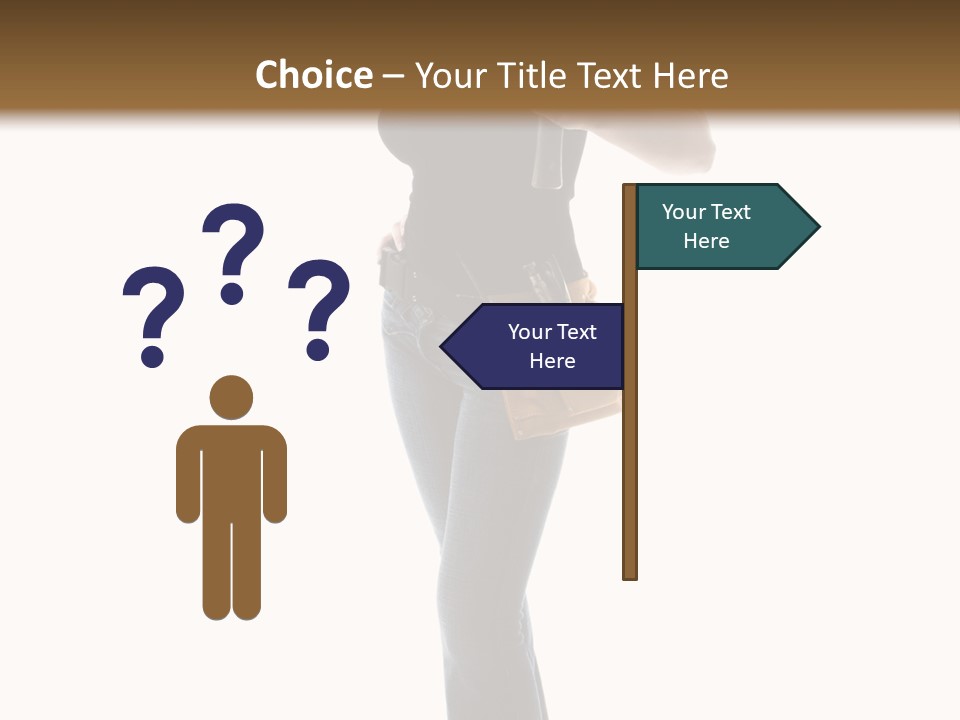 Girl Yellow Laborer PowerPoint Template