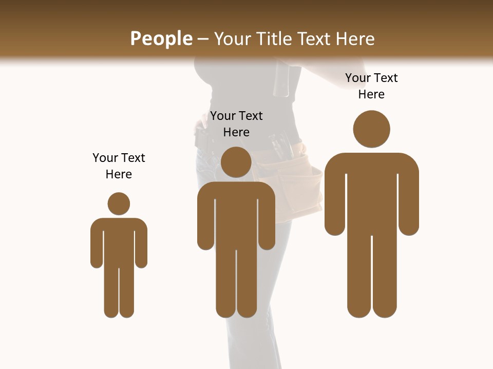 Girl Yellow Laborer PowerPoint Template