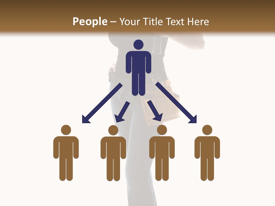 Girl Yellow Laborer PowerPoint Template