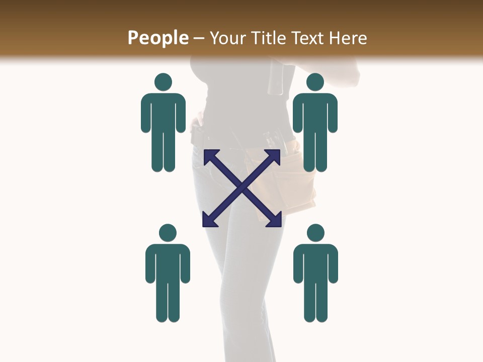 Girl Yellow Laborer PowerPoint Template