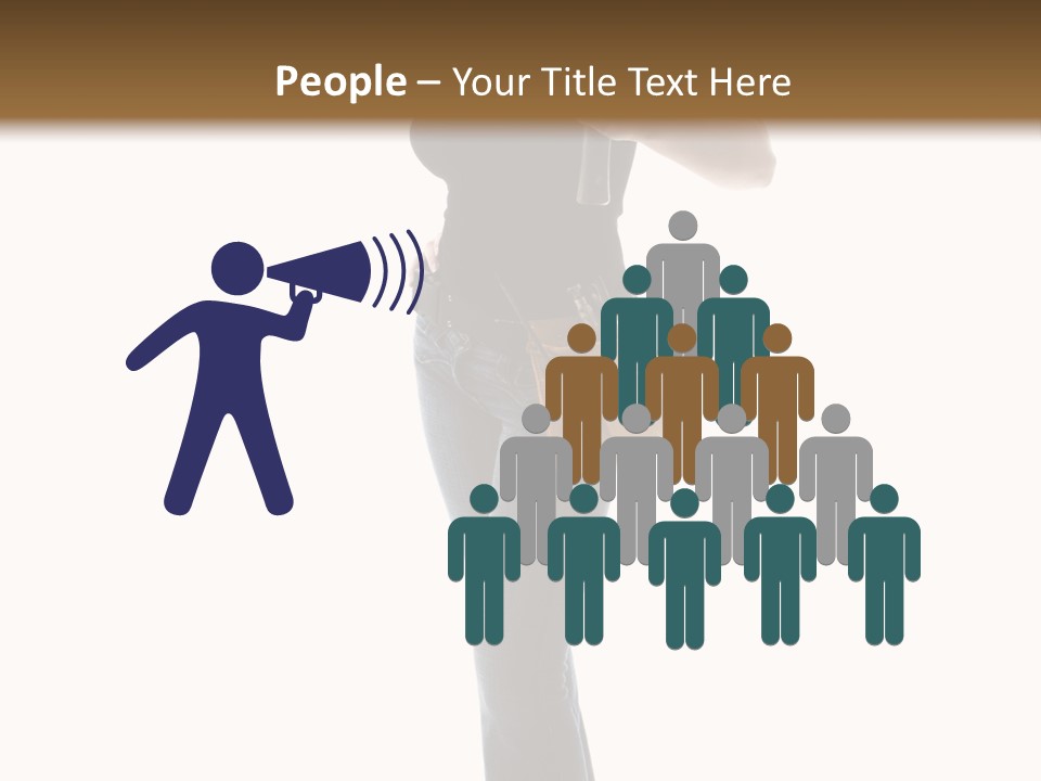 Girl Yellow Laborer PowerPoint Template