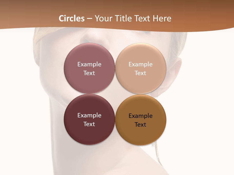 Straight Hairstyle Pose PowerPoint Template