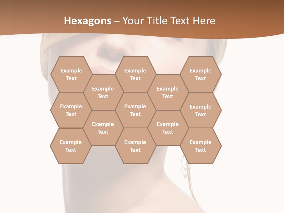 Straight Hairstyle Pose PowerPoint Template