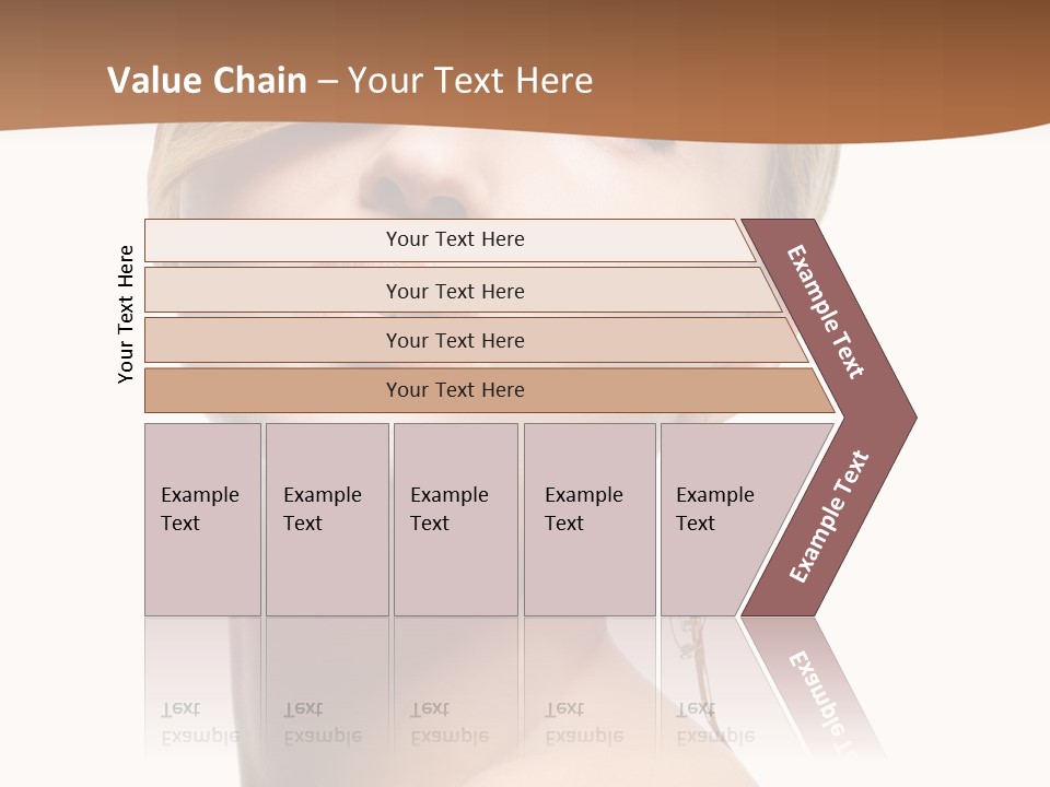 Straight Hairstyle Pose PowerPoint Template
