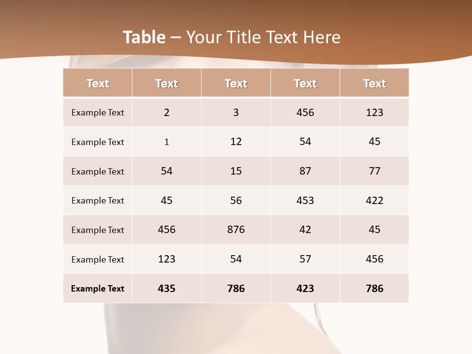 Straight Hairstyle Pose PowerPoint Template