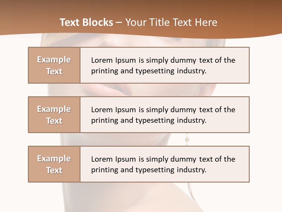 Straight Hairstyle Pose PowerPoint Template