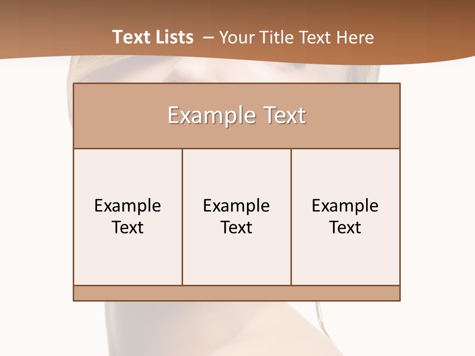Straight Hairstyle Pose PowerPoint Template