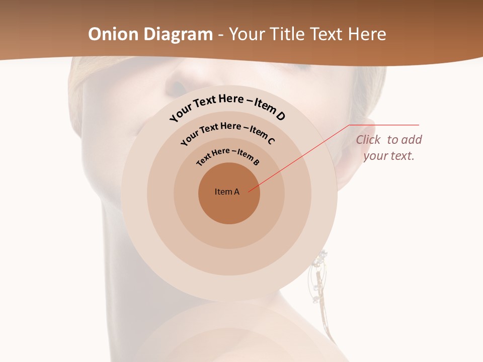 Straight Hairstyle Pose PowerPoint Template