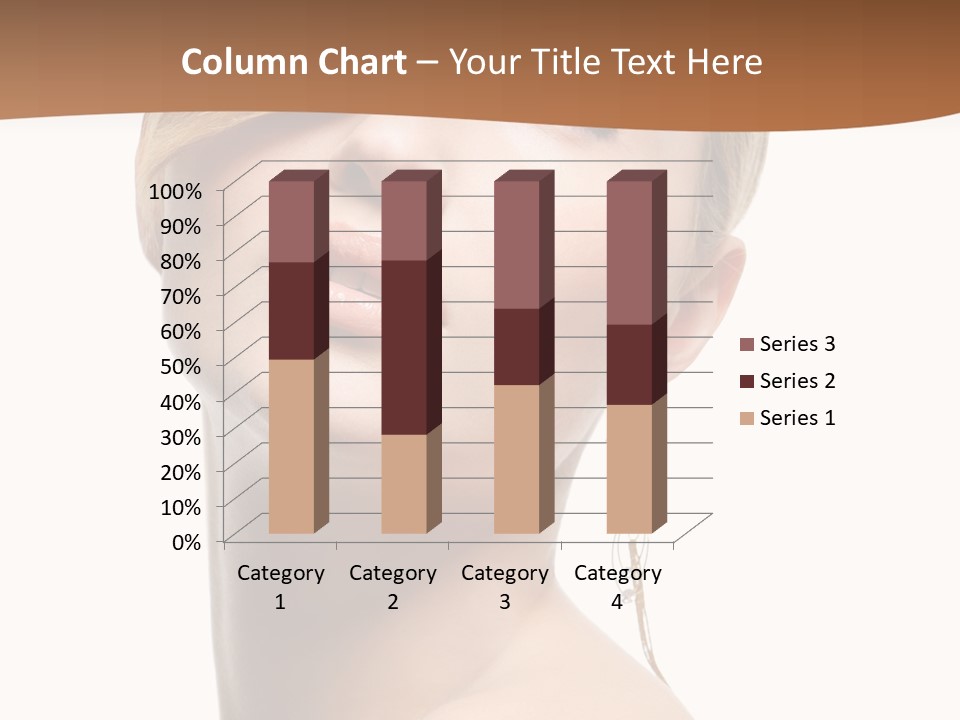 Straight Hairstyle Pose PowerPoint Template