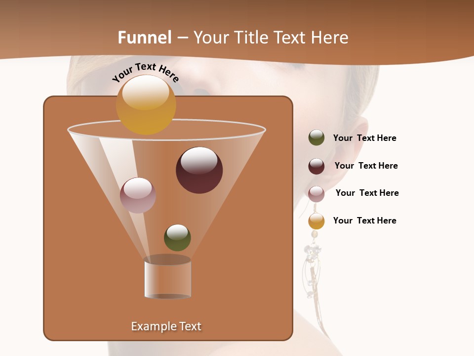 Straight Hairstyle Pose PowerPoint Template