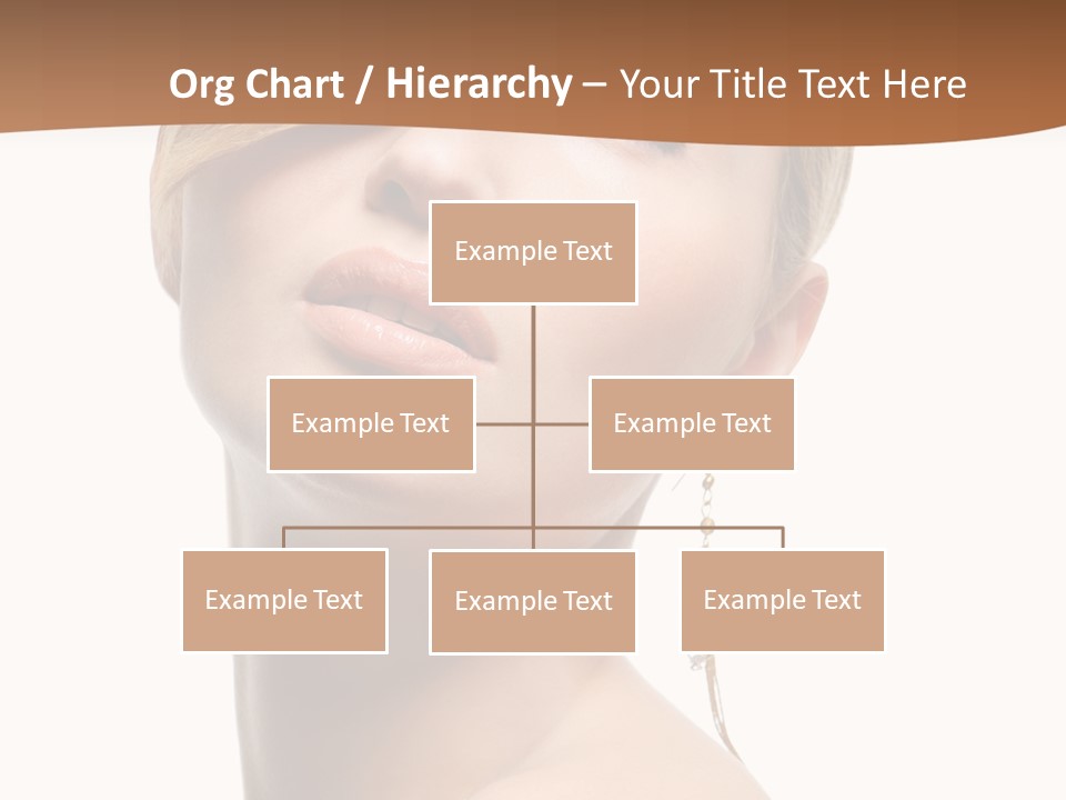 Straight Hairstyle Pose PowerPoint Template