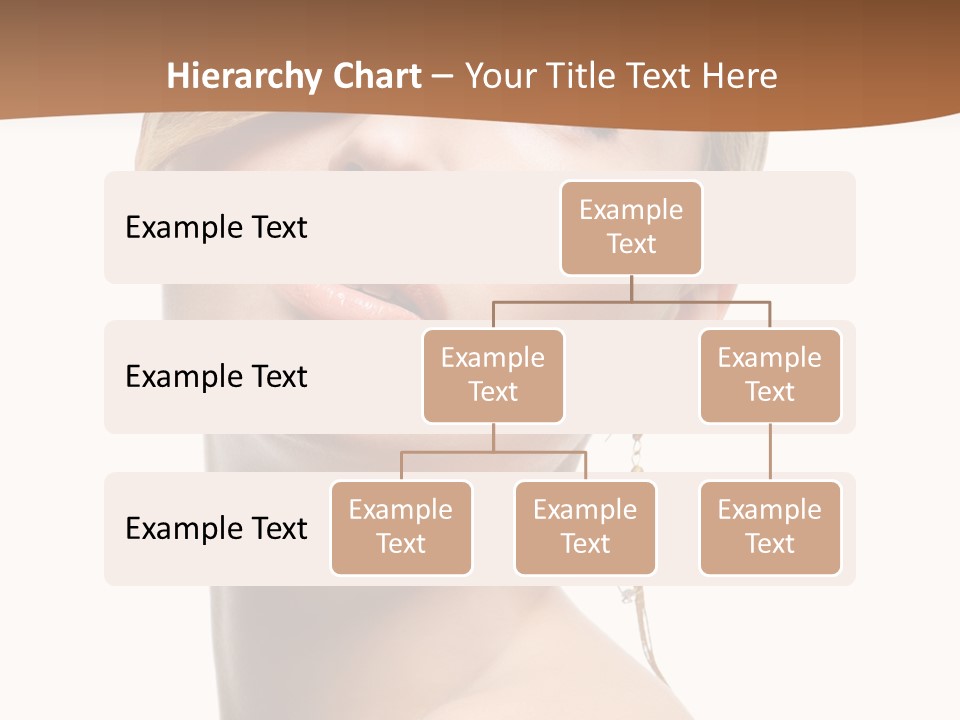 Straight Hairstyle Pose PowerPoint Template