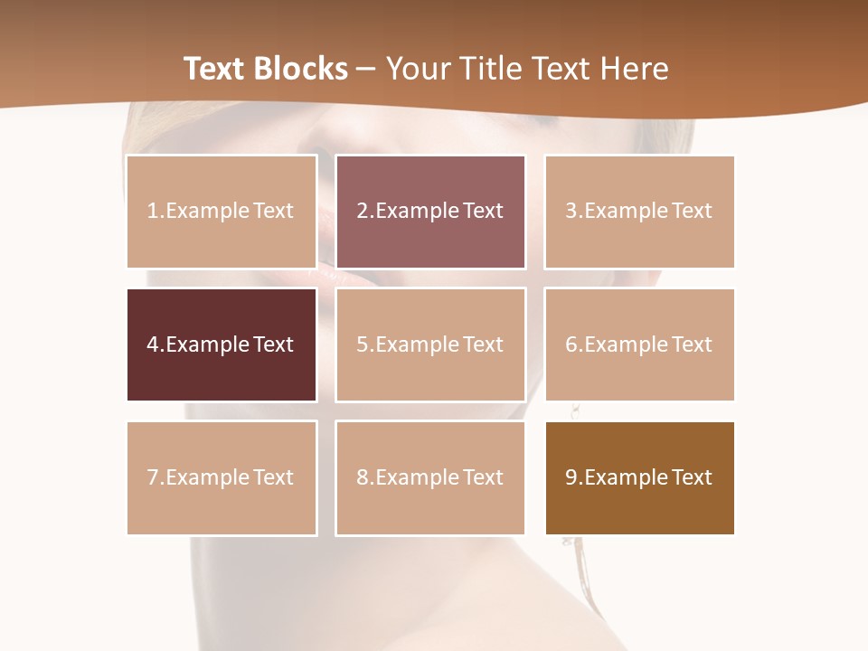 Straight Hairstyle Pose PowerPoint Template