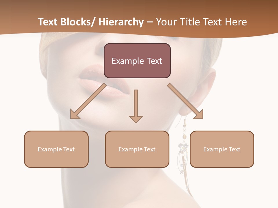 Straight Hairstyle Pose PowerPoint Template