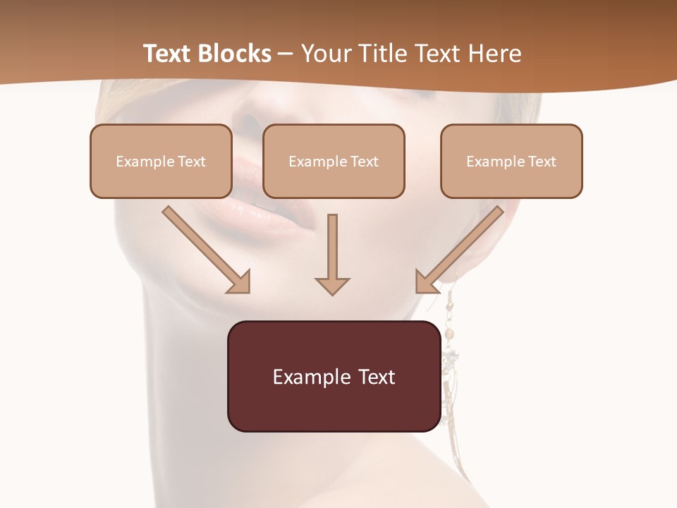 Straight Hairstyle Pose PowerPoint Template