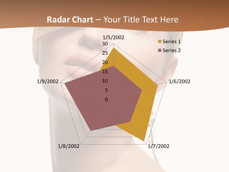Straight Hairstyle Pose PowerPoint Template