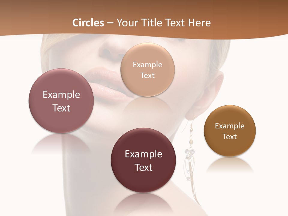 Straight Hairstyle Pose PowerPoint Template