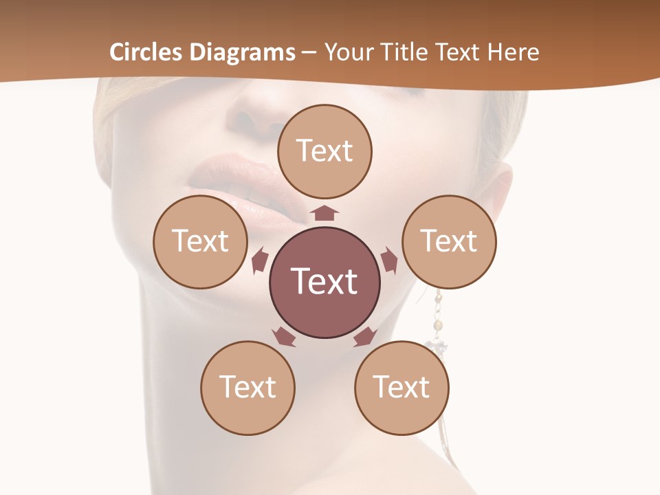 Straight Hairstyle Pose PowerPoint Template