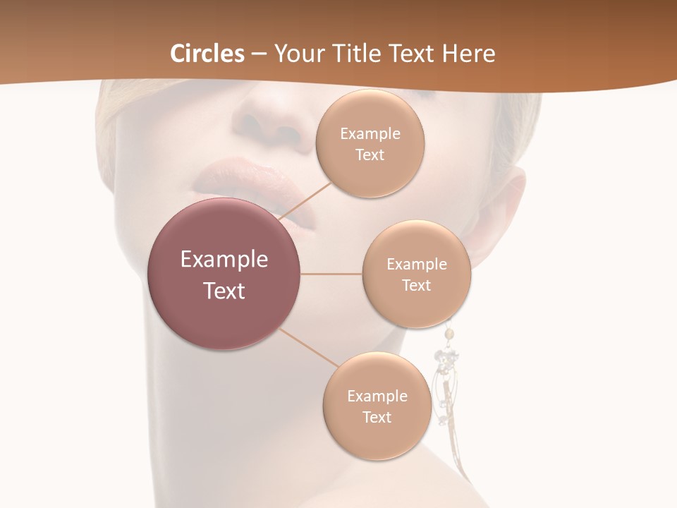 Straight Hairstyle Pose PowerPoint Template