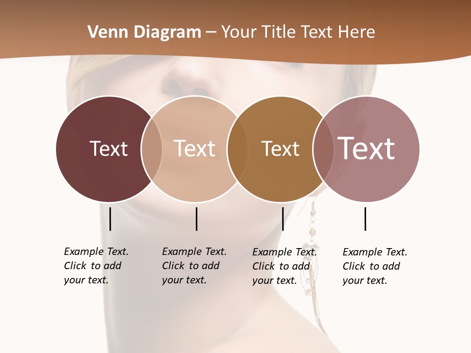 Straight Hairstyle Pose PowerPoint Template