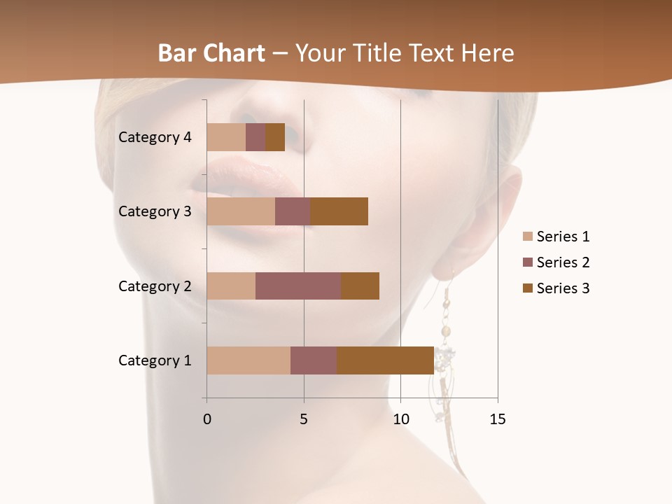 Straight Hairstyle Pose PowerPoint Template