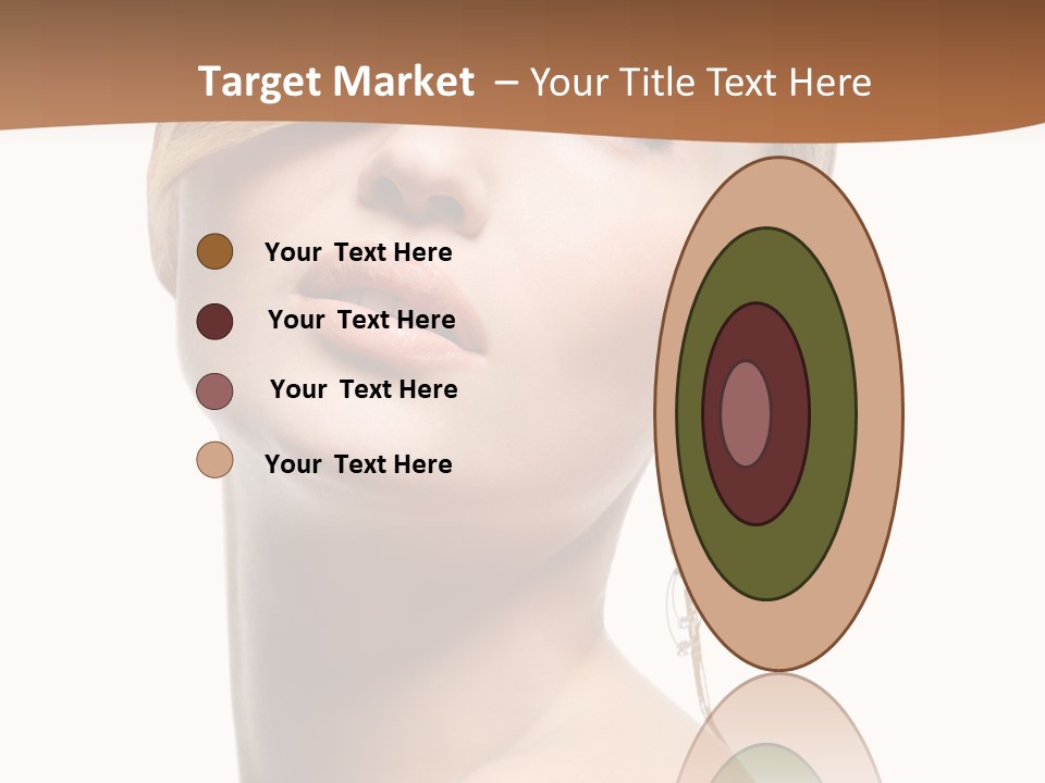 Straight Hairstyle Pose PowerPoint Template