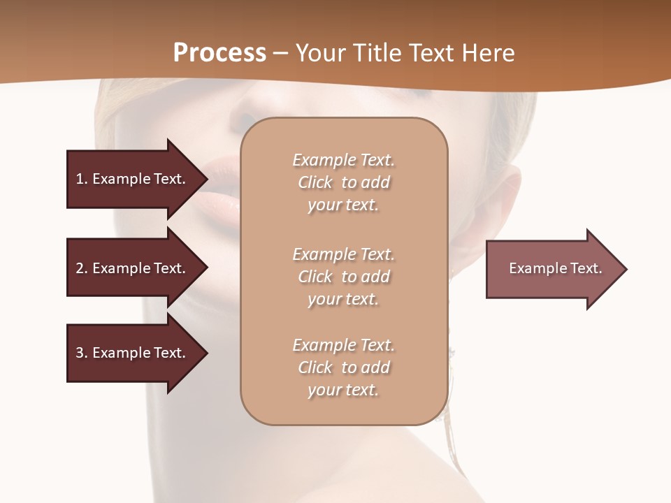 Straight Hairstyle Pose PowerPoint Template